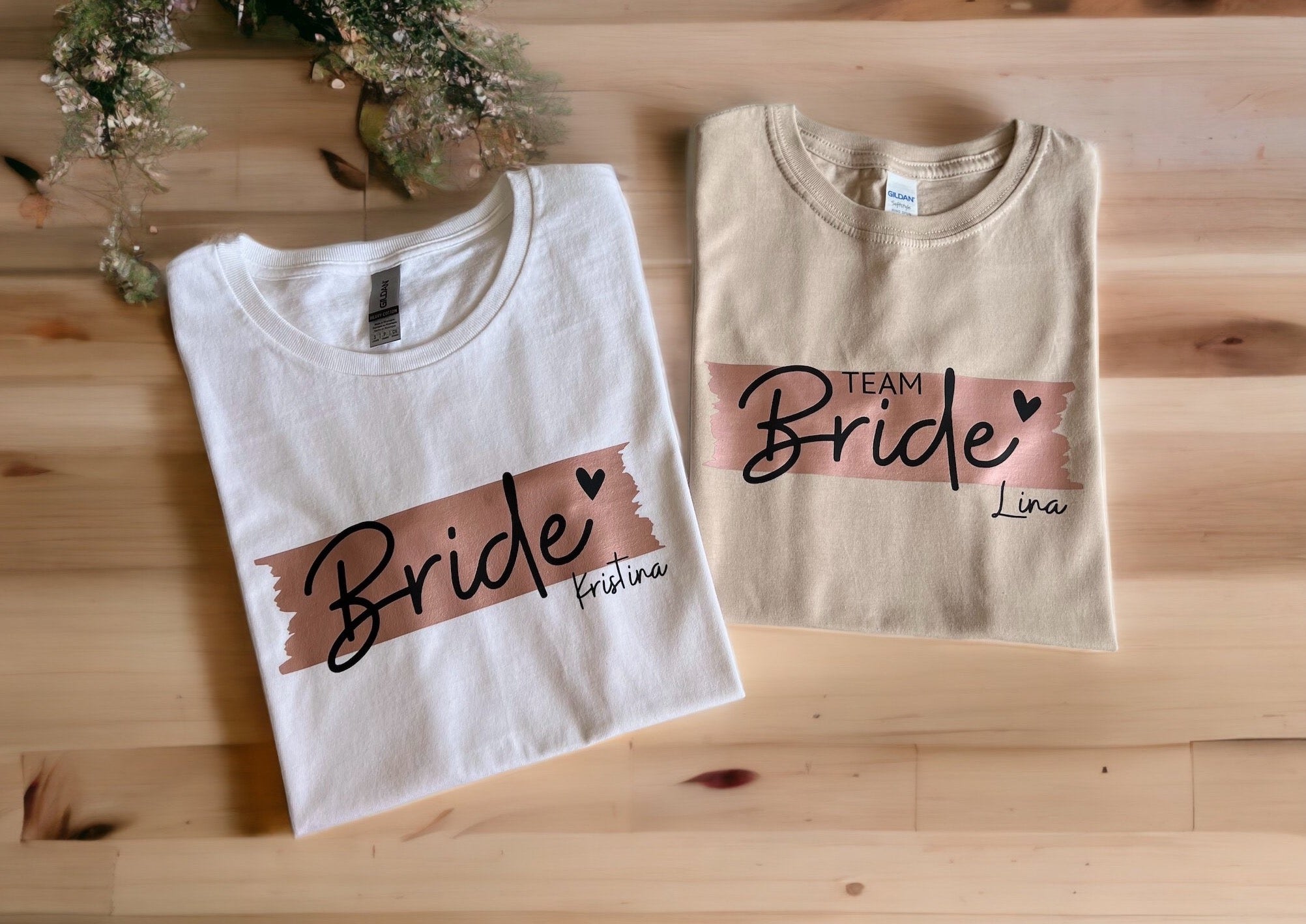 JGA Shirt Junggesellinnen Abschied Feier, Braut & Team Braut T-Shirts für Junggesellinnen abschied, Bachelorette Party, Bride, Hochzeit