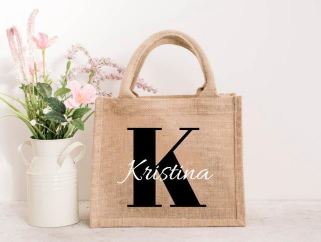 Personalisierte Jutetasche Hochzeit Geschenktasche personalisiert Muttertag Geschenk