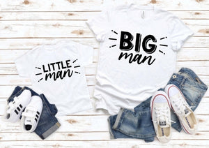 Familienoutfit Shirt Big Man shirt Little Man T-Shirt Outfit für die Familie