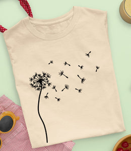 Löwenzahn Shirt Damen, Wildblumen Shirt, Pusteblume T-Shirt, Löwenzahn Pflanzen Freund Natur, Geschenk für sie, Geschenk der Mutter