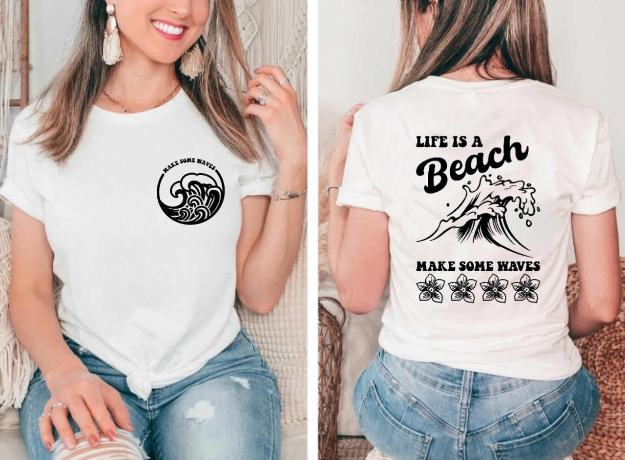 Sommer Strand T-Shirt | Strand T-Shirt Kleid | kommt in Wellen Kleid | Strand Kleid |