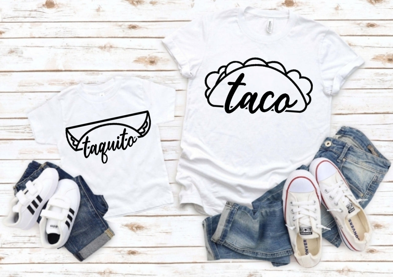 Familienoutfit Shirt Taco Taquito T-Shirt Outfit für die Familie