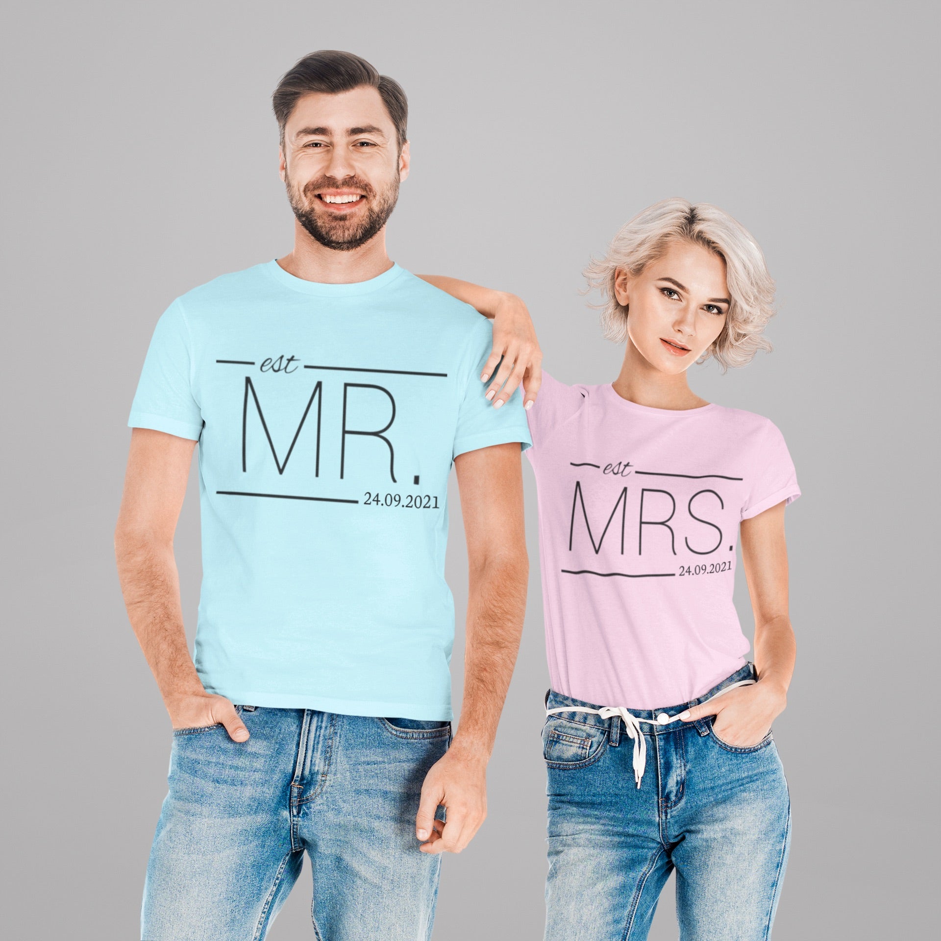 Mr und Mrs shirt , Hochzeitshemden, Mr und Mrs Hochzeitstag T-Shirt personalisierte, Hochzeitsreise Geschenk