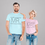 Lade das Bild in den Galerie-Viewer, Mr und Mrs shirt , Hochzeitshemden, Mr und Mrs Hochzeitstag T-Shirt personalisierte, Hochzeitsreise Geschenk
