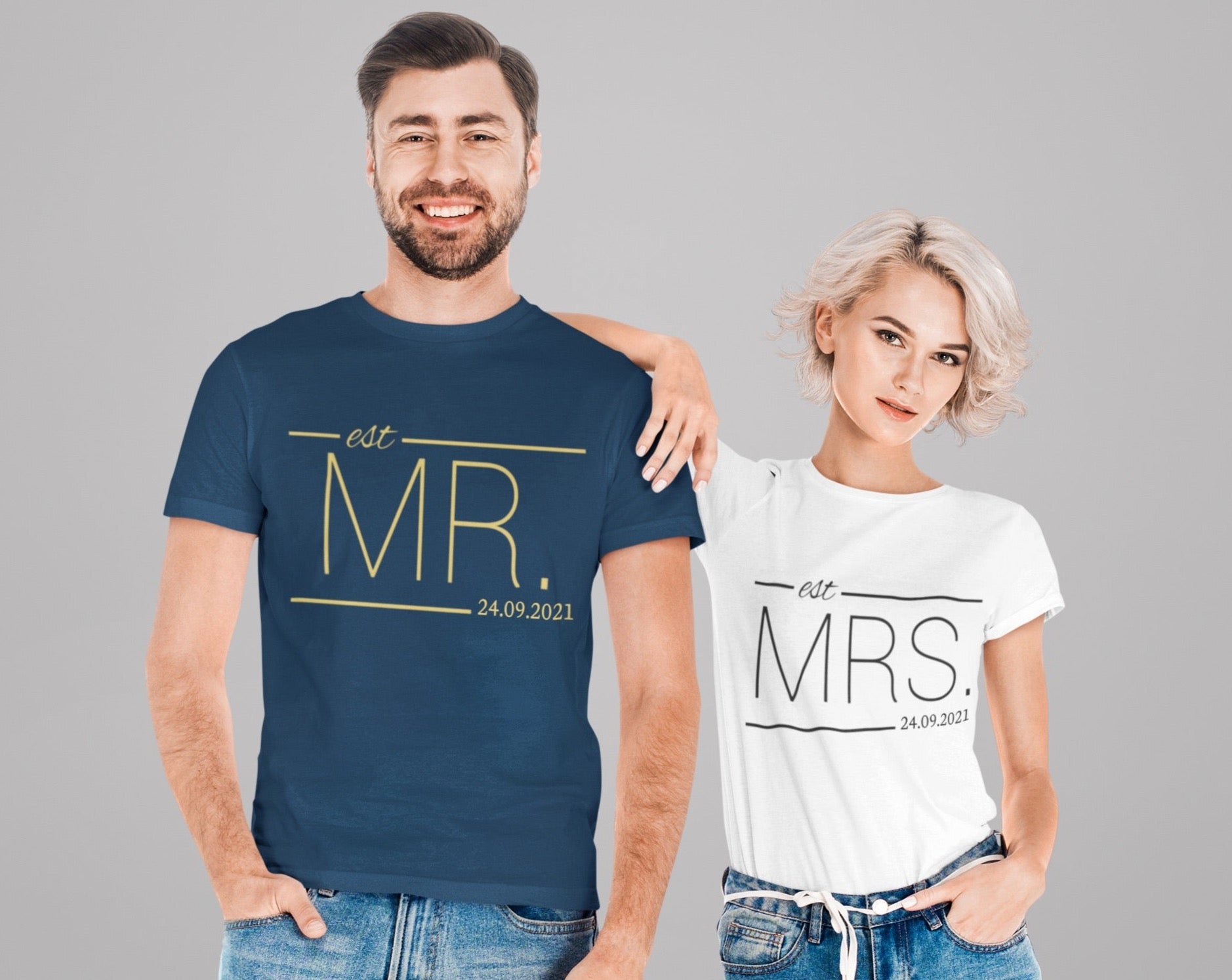 Mr und Mrs shirt , Hochzeitshemden, Mr und Mrs Hochzeitstag T-Shirt personalisierte, Hochzeitsreise Geschenk