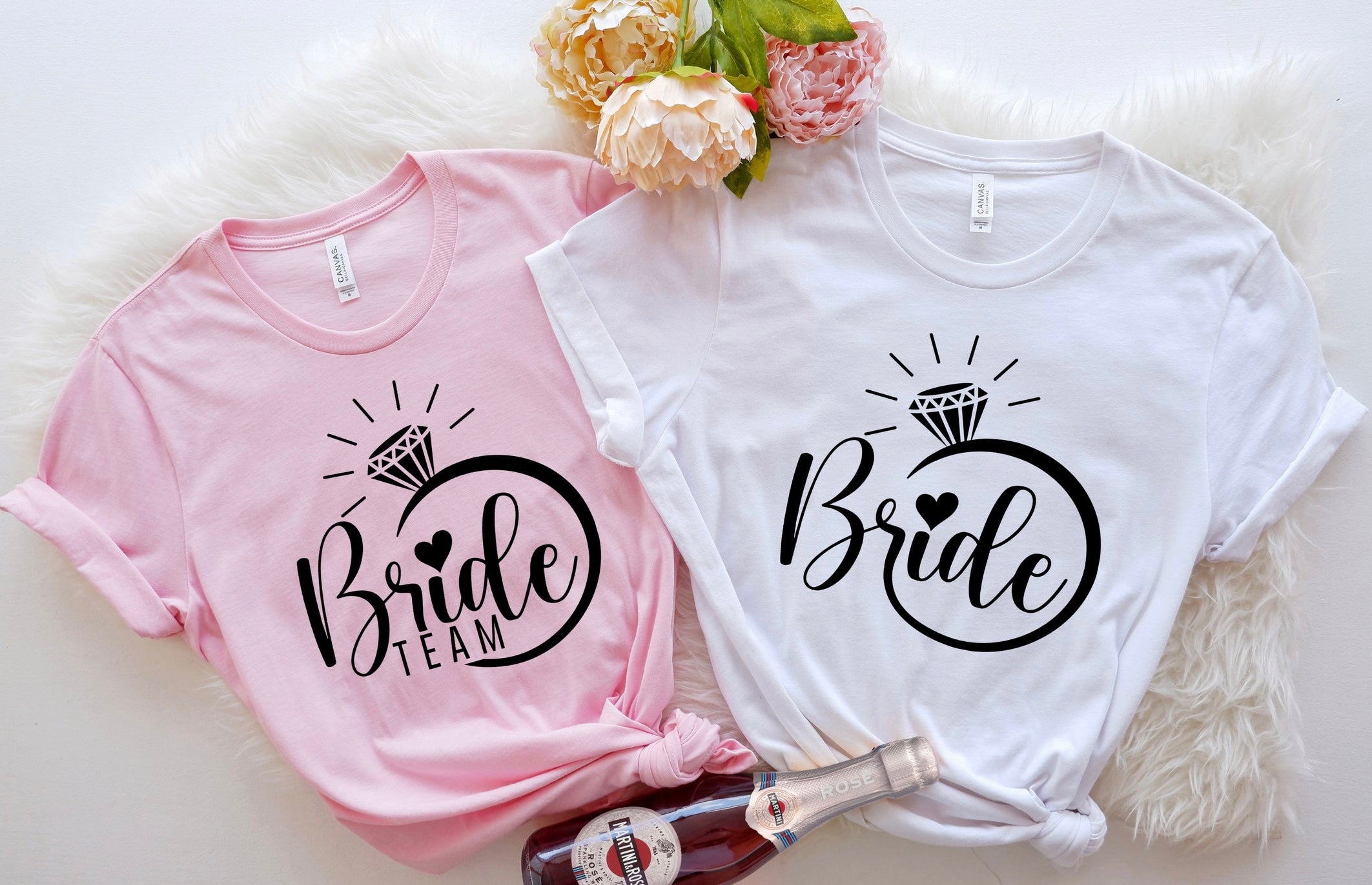 Personalisiertes Junggesellenabschieds Shirt | T-Shirts für Brautjungfern | Braut und Brautteam Outfit | JGA Geschenk | Braut Geschenk |