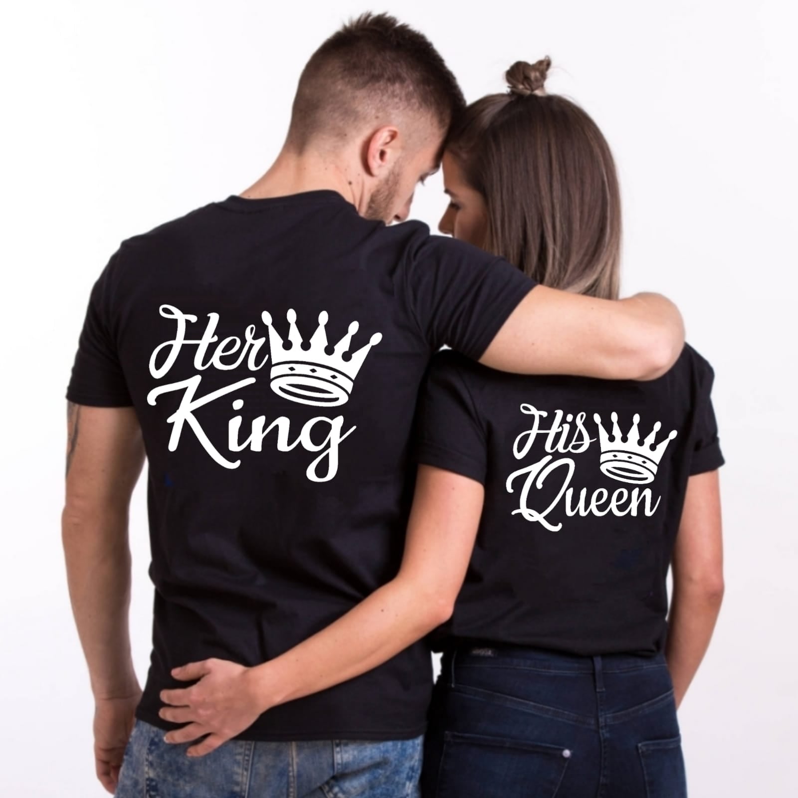 King Shirt Queen T-Shirt Hochzeitstag personalisiert Hochzeitsreise Geschenk paar