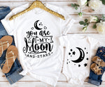 Lade das Bild in den Galerie-Viewer, You are my moon and stars Shirts, Mama und Kind Shirt, Familienoutfit Mama Mini Outfit für die Familie, Matching Family Shirts,
