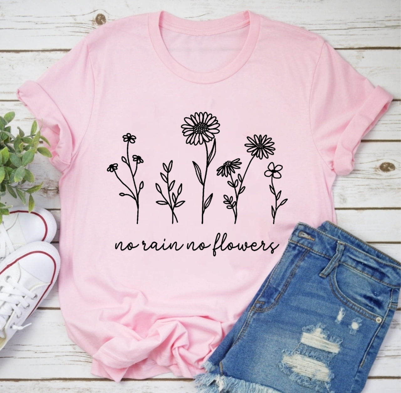 Kein Regen keine Blumen Sweater, Kein Regen keine Blumen Shirt, Blume T-shirt, Damen Shirts, Frauen Pullover,