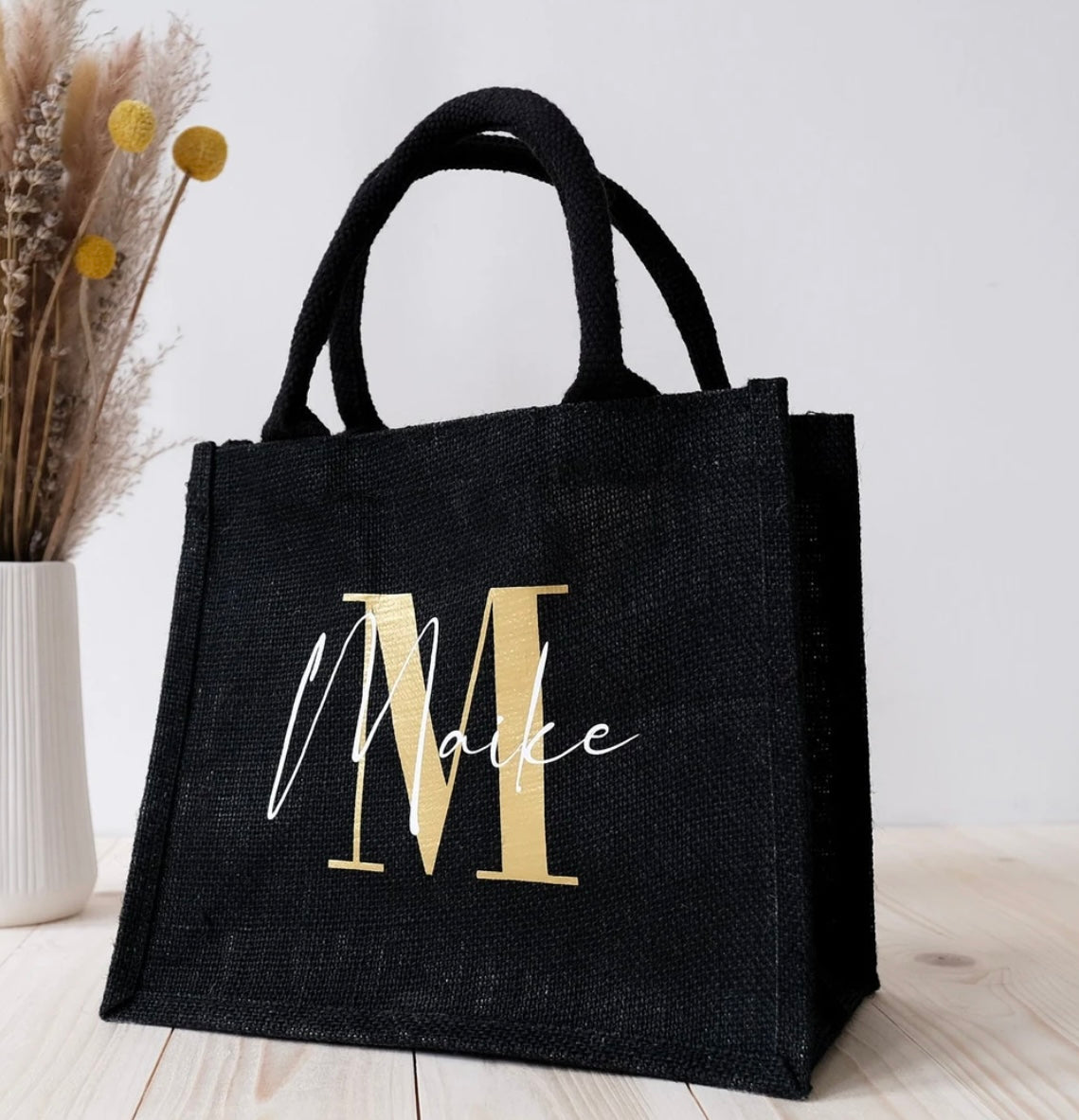 Personalisierte Jutetasche Hochzeit Geschenktasche personalisiert Muttertag Geschenk