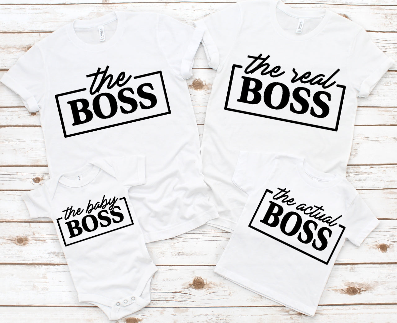 Familienoutfit Shirt The Boss the real Boss Outfit für die Familie