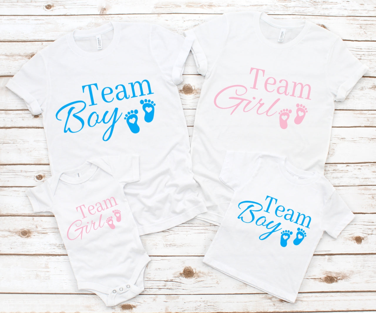 Gender Reveal Shirts, Team Boy Shirt, Team Girl Shirt, Schwangerschaftsankündigung Shirt, Gender Reveal Party Shirt,