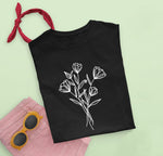 Lade das Bild in den Galerie-Viewer, Blumen T-Shirt Damen Übergröße Oberteile T Shirt Blumen Graphic Bedruckt Kurzarm Rundhalsausschnitt
