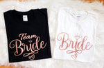 Lade das Bild in den Galerie-Viewer, JGA Shirt Junggesellinnen Abschied Feier, Braut &amp; Team Braut T-Shirts für Junggesellinnen abschied, Bachelorette Party, Bride, Hochzeit
