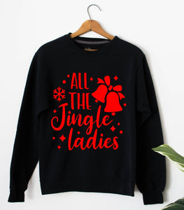 All The Jingle Damen Pullover, Weihnachten hoodie, Lustiges Weihnachten Sweatshirt, Urlaub Sweatshirt,Weihnachtsgeschenk,Weihnachtsparty Top